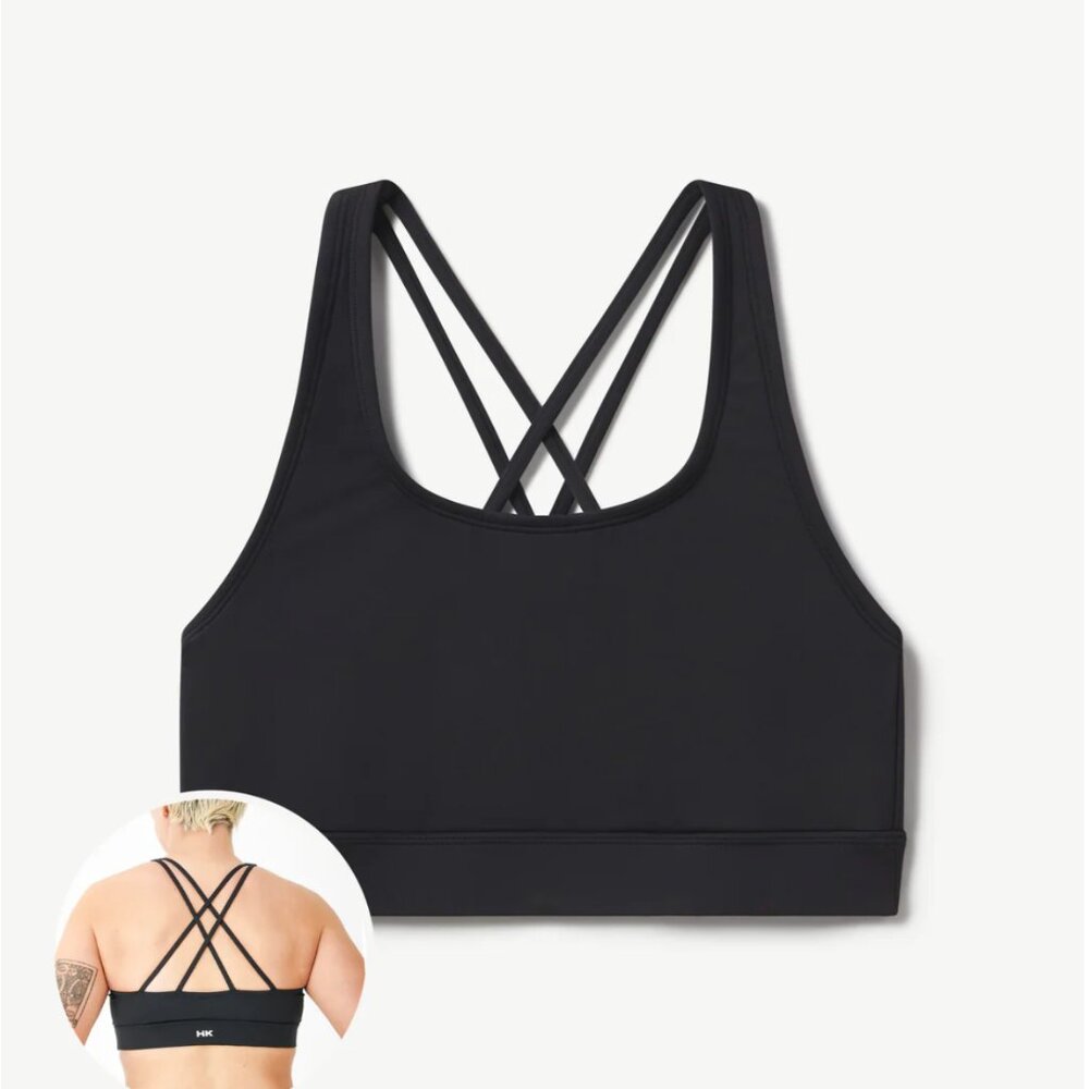 Humankind Swim Top - size small, black, NWT